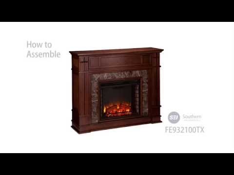 FE9321: Highgate Faux Stone Electric Media Fireplace - Assembly Video Video