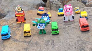 Mainan mobil bus tayo dan Mainan robocar poli