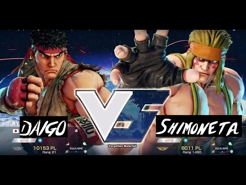 【 スト５ 】 SF5 / V - Ryu (MCZ Daigo Umehara) vs Alex (Shimoneta)