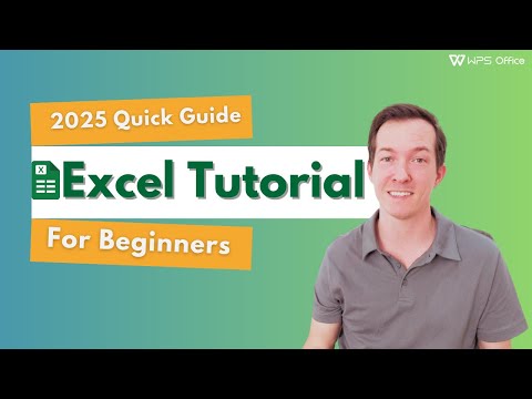 Excel Tutorial for Beginners (2025) |  WPS Office Guide | Step-by-Step Learn Excel