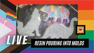 Resin Pouring Into Animal Molds | Pride Animals Week 4 | Plus A Giveaway | Resin Art