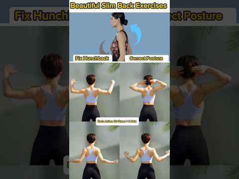 Hunchback Exercises At Home For Women. #hunchback #exercise #fitness #shorts