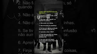 SEJA RESPEITADO NA ESCOLA: