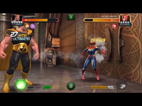 126k damage Approx by hyperion. POWER of Hyperion. [MCOC]