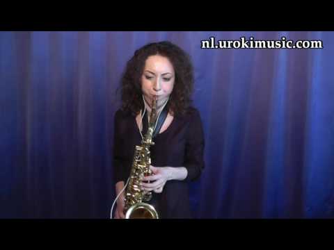 Saxofoon Leren Spelen Sia Chandelier - Cover Tenorsaxofoonles Studie Klasse Muzieknoten Bladmuziek
