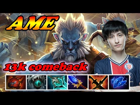 Ame Phantom Lancer 13k comeback ft next level support saves | 7.34d Immortal Best Ranked Gameplay