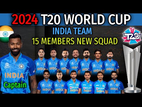 T20 World Cup 2024 | Team India New Squad | India Team 15 Members Squad for T20 World Cup 2024