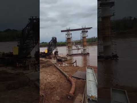 RIO ENCHENDO! CONSEGUIMOS TRAZER A BALSA DEPOIS DE MUITA LUTA - PONTE DE JAPURÁ