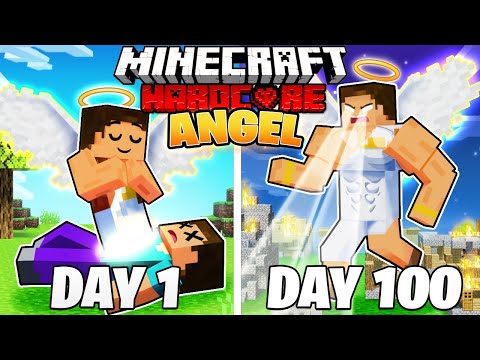 MaxCraft - I Survived 100 DAYS as an ANGEL in HARDCORE Minecraft!