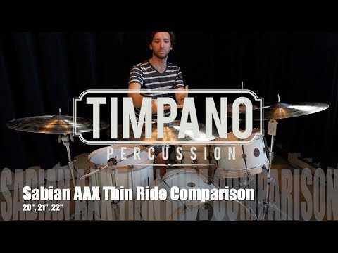 Sabian AAX Thin Ride Comparison: 20", 21" 22"