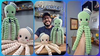 Polvo Marinheiro Amigurumi Passo A Passo - Amigurumi Chenille - Aula Completa  - Tiago amigurumi