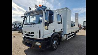 IVECO 140E25 EuroCargo 4x2 Double Cab (7pers) Euro 6 - 6CIL - AluMac B open laadbak vrachtwagen | Foto 4 - Autoline