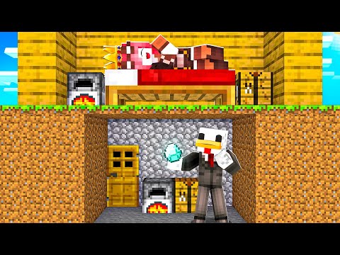 HO CREATO UNA BASE SEGRETA SOTTO LA CASA DELLA BIG REGINA - MINECRAFT - BIG VANILLA