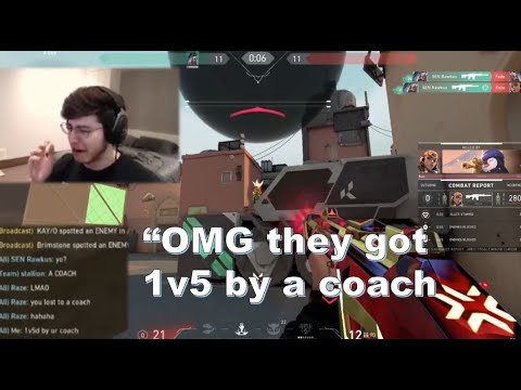 Zombs FREAKS OUT to SEN Rawkus 1v5 ACE