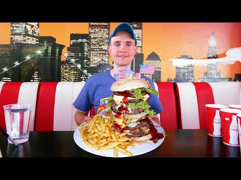 $100 "Rocky Mountain" Burger Challenge In Belgium (Breaking Randy Santel's Record)