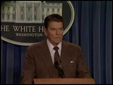 President Reagan’s Press Briefing on the Achille Lauro Hijacking on October 11, 1985