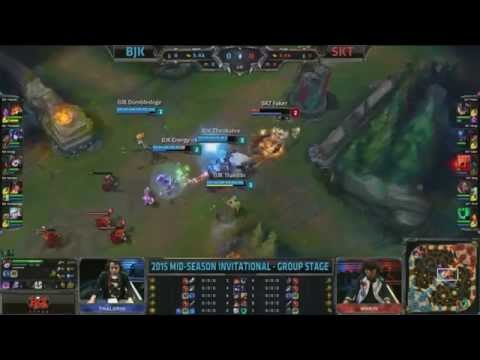 Faker gets 4 man ganked - 10 points to Dumbledoge - League of Legends