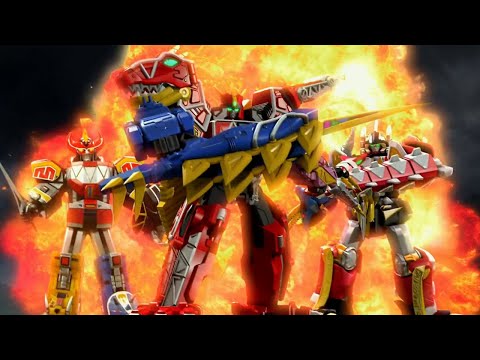 Power Rangers Beast Morphers T2 | Power Ranger dino team up - Batalla megazord