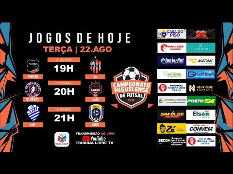 DISBEC x AABF | PERFORM x B.A | PELADEIROS x LANÚS | Campeonato Miguelense de Futsal 2023