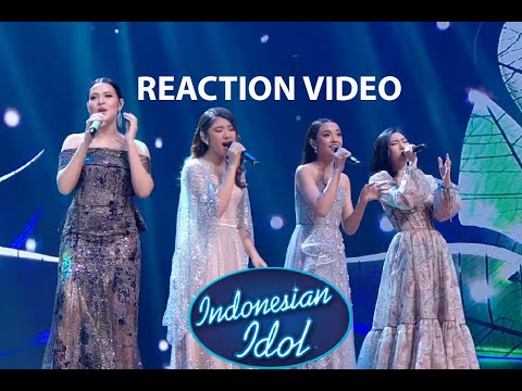 REACT LYODRA, TIARA, ISYANA, RAISA (ANGANKU ANGANMU) KONSER KEMENANGAN Indonesian Idol 2020