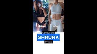 Workout that shrunk my waist #hourglassworkout #shorts