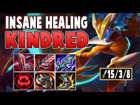 Max Heal Kindreds Healing Is Not Fair! Full Heal Kindred Out Heals All Damage! - League Of Legends