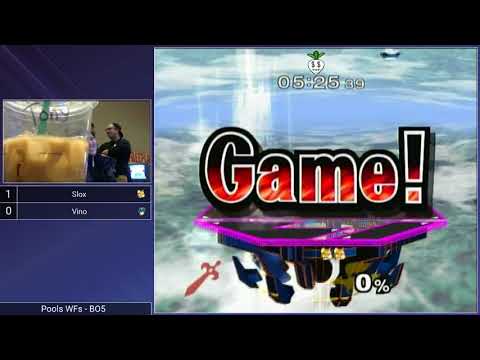 CT GamerCon 2 SSBM - Vino (Marth) vs. Slox (Fox) - Melee Pools