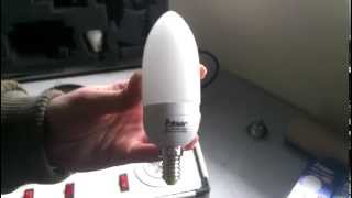 Bombilla Vela Bajo Consumo 9W Luz Blanca rosca E14