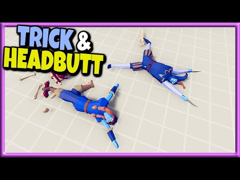TRICK & HEADBUTT! Jester🃏 and Headbutter vs Every Faction - TABS Gameplay Unit Creator Update