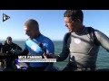 Le surfer australien Mick Fanning échappe à un requin