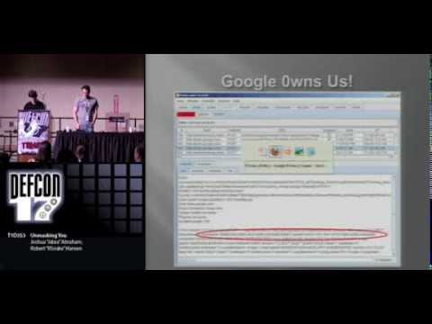 Video Thumbnail: DEFCON 17: Unmasking You
