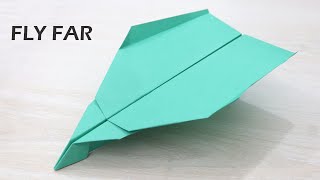 How to Make a Paper Airplane that Flies FAR - Origami Rocket Plane