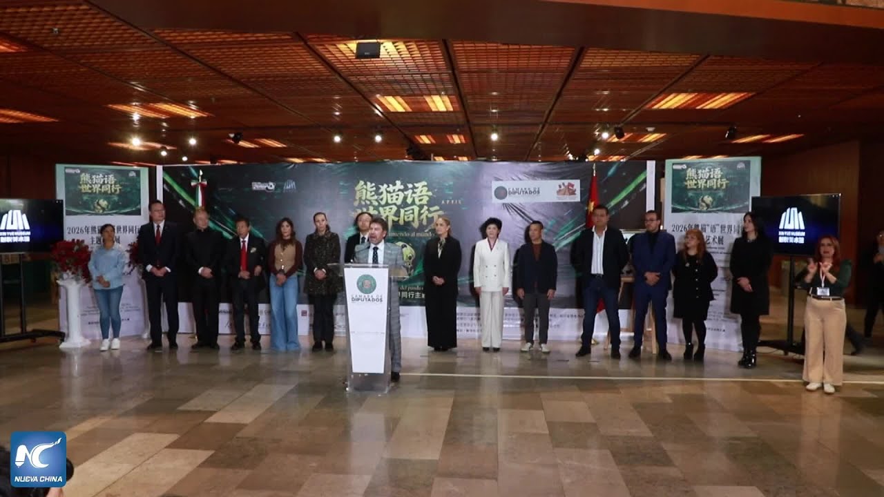 Pandas, arte y fútbol unen a China y México en exposición en Cámara de Diputados