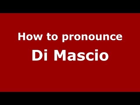 How to pronounce Di Mascio (Italian/Italy) - PronounceNames.com
