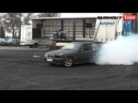 Palenie gumy BMW E36 325 "STERYD" - VI Edycja Dnia Świra 2019