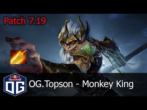 OG.Topson - Monkey King | Midlane | Core | Patch update 7.19 | Dota 2