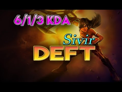 EDG Deft - Sivir ADC vs Ezreal - Full Game