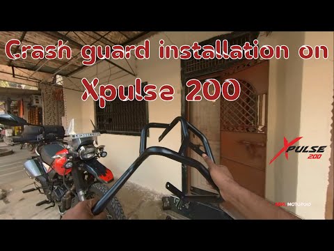 Crash guard installation on Xpulse 200 | Modification | By own | Marathi