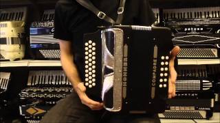 Video thumbnail for 1310 - Black Hohner Compadre MM 12 $695 by Liberty Bellows