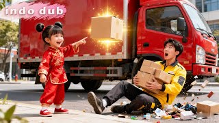 Anak super kekuatan selamatkan kurir, ternyata dia bintang keberuntungan—keberuntungan datang!