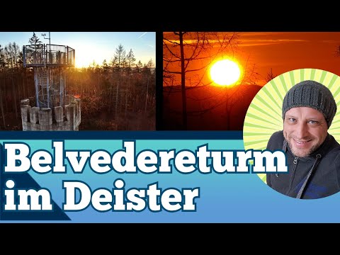 Belvedere Tower in the Deister from above - Hike to Strutzberg Tower near Bad Nenndorf - Drone St...