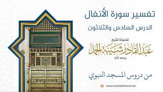 تفسير سورة الأنفال (36) تابع تفسيرالآيات 72 – 75 | الشيخ عبد القادر شيبة الحمد image