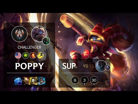 Poppy Support vs Maokai - NA Challenger Patch 10.25b