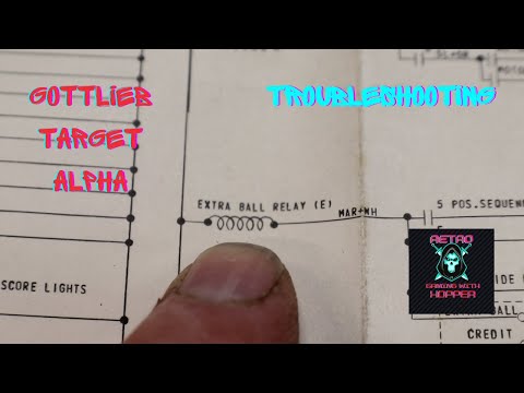 Gottlieb Target Alpha / Troubleshooting With Schematics Ep 11