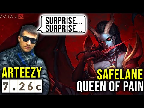 Madlad ARTEEZY with surprise Queen of Pain Safelane. RTZ = META.