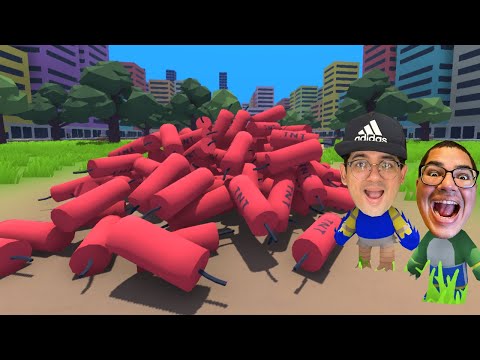 COLOCAMOS 999999999 TNT's NA CIDADE DE MASSA DE MODELAR!!! (explodiu tudo?)