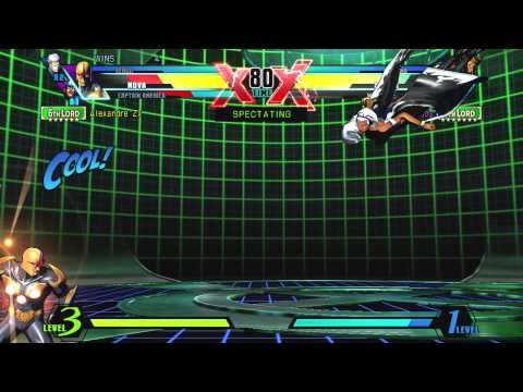 UMVC3 Alexandre Zx(Nova,Captain America,Vergil) vs wellsantanjos(Wolverine,Storm,Akuma)