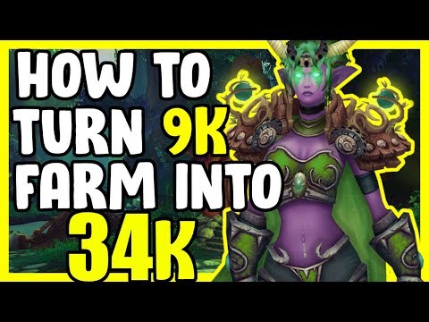 Turn 9k Farm Into 34k With Inscription In WoW BFA 8.3 - Gold Farming, Gold Making Guide
