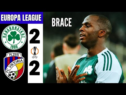 Panathinaikos vs Viktoria Plzeň 2-2 Highlights - Andrews Tetteh Goal | UEFA Europa League 2025/26