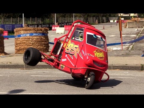 Ape Car Proto drift & show - Loris Rosati on board multicam